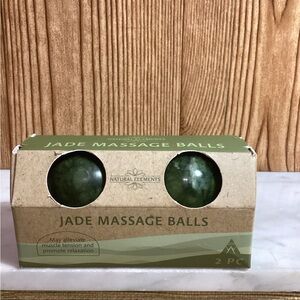 Natural Jade Massage Balls - Green